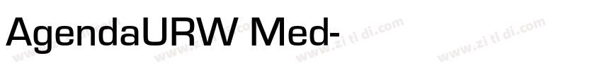 AgendaURW Med字体转换